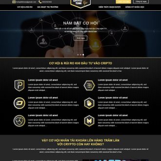 Mẫu website tiền ảo