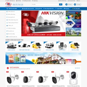 Mẫu website bán camera 04