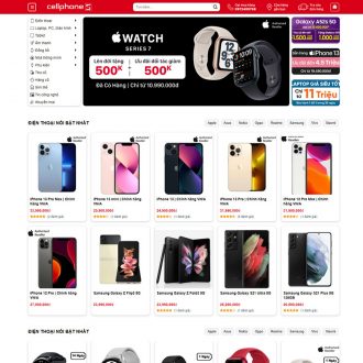 Mẫu Mẫu website bán điện thoại 05 – Cellphone