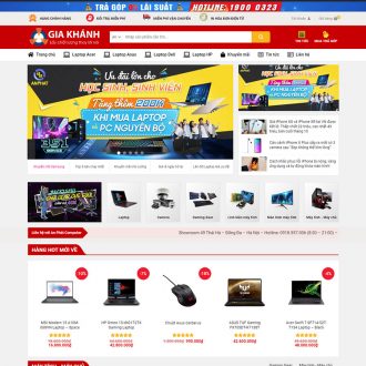 Mẫu website bán hàng điện tử – máy tính 02