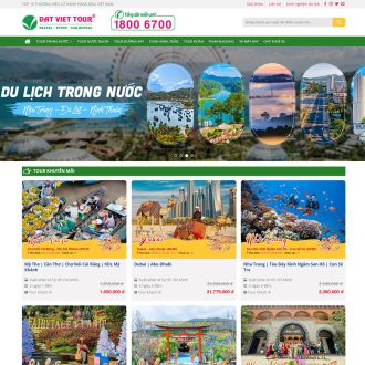 Mẫu website du lịch 14