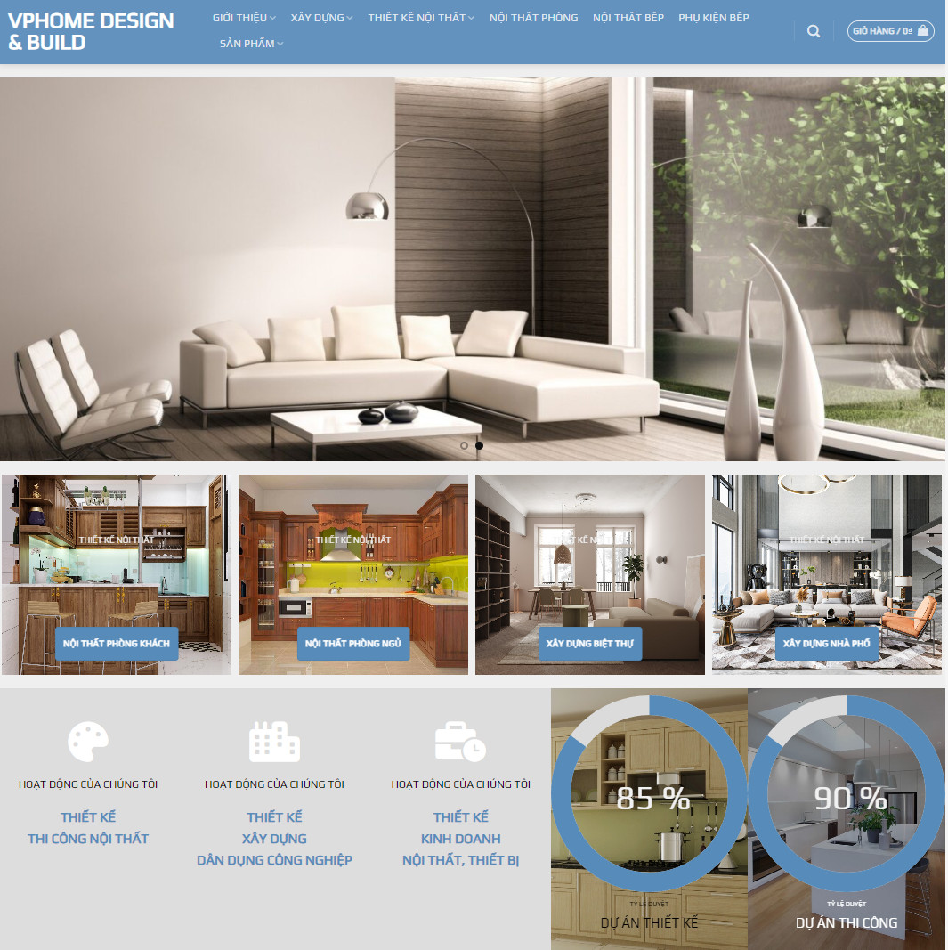 Mẫu website nội thất 29