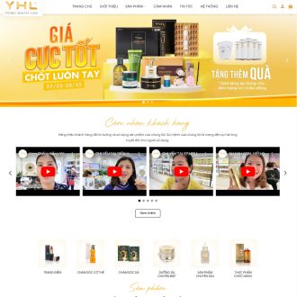 Mẫu website mỹ phẩm 24