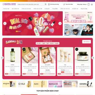 Mẫu website mỹ phẩm 19
