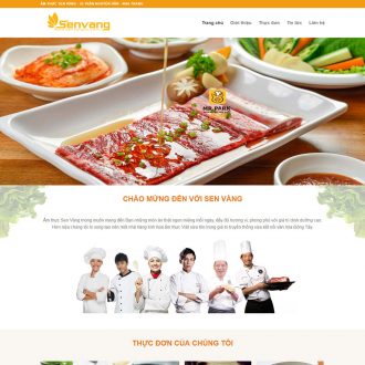 Mẫu website nhà hàng – ẩm thực