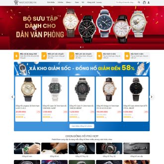 Mẫu website đồng hồ 04