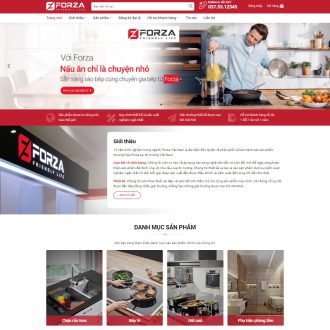 Mẫu website bán bếp từ 03 – bếp điện – thiết bị bếp