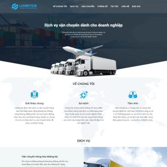Mẫu website dịch vụ vận chuyển – giao hàng 02
