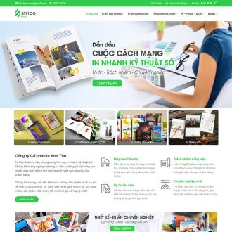 Mẫu website dịch vụ in ấn – quảng cáo