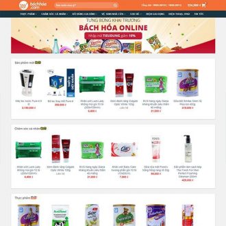 Mẫu website bán tạp hóa