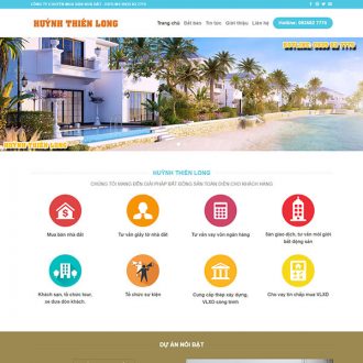 Mẫu website bất động sản 02