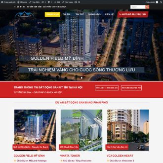 Mẫu website bất động sản 03