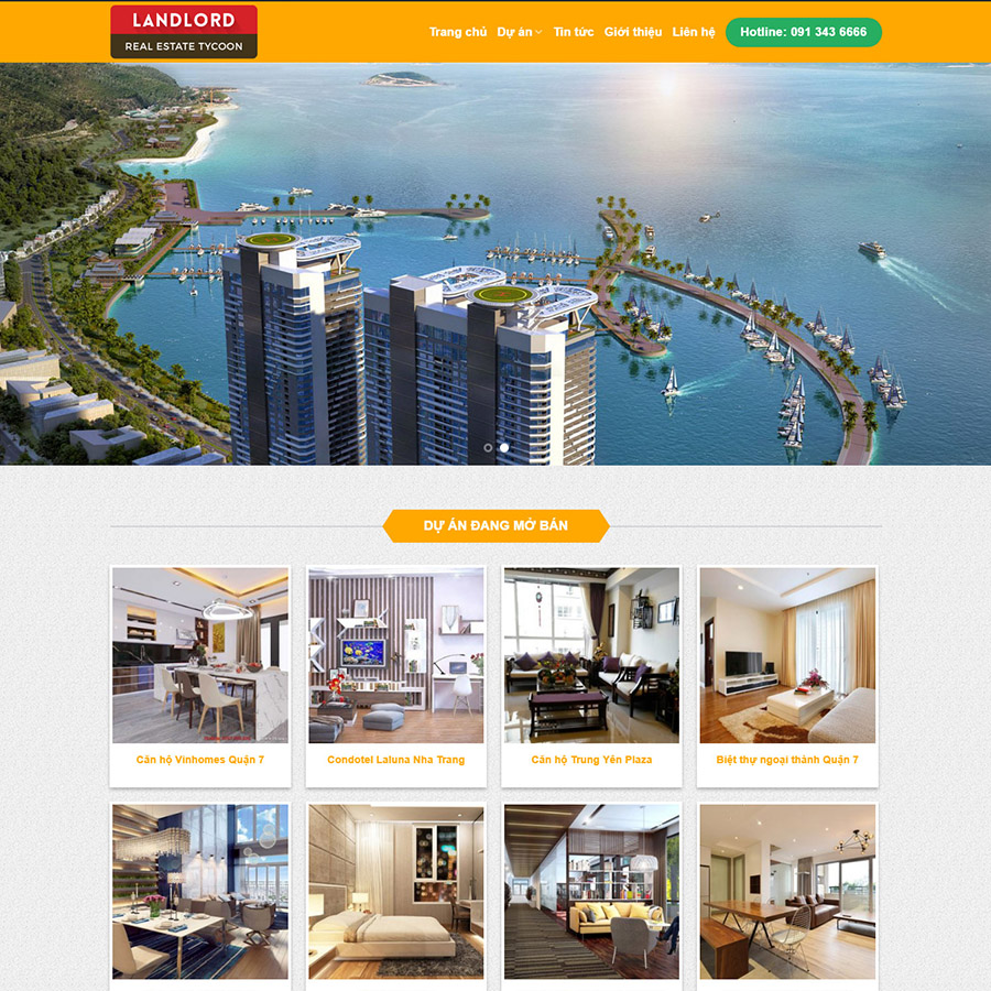 Mẫu website bất động sản 06
