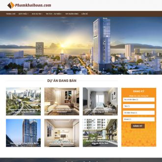 Mẫu website bất động sản 07
