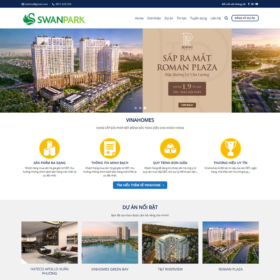 Mẫu website bất động sản 09