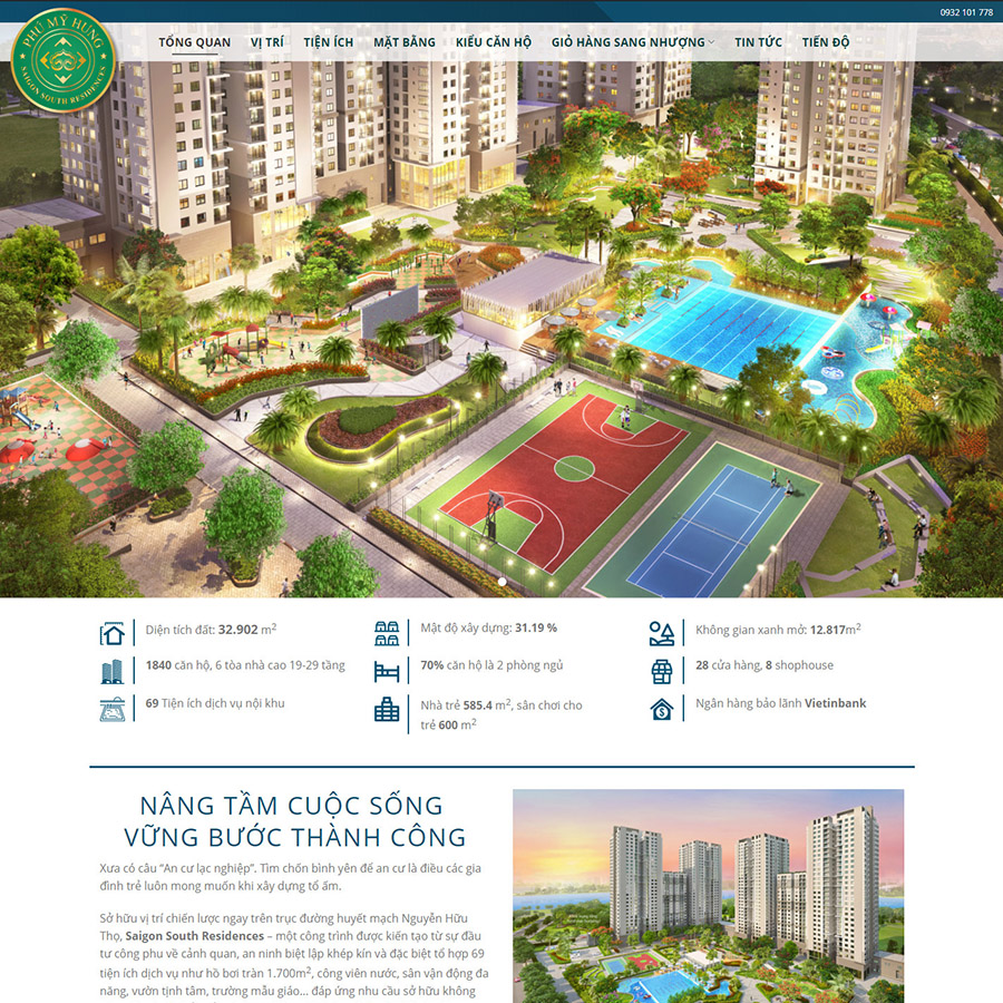 Mẫu website bất động sản 31