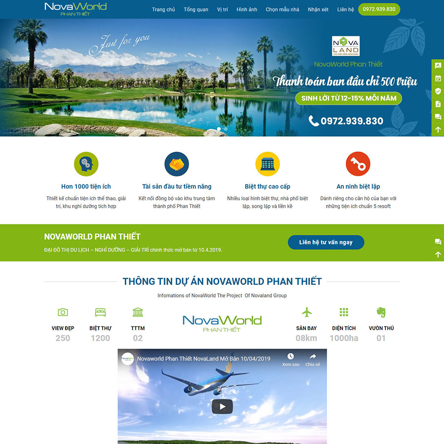 Mẫu website bất động sản 32