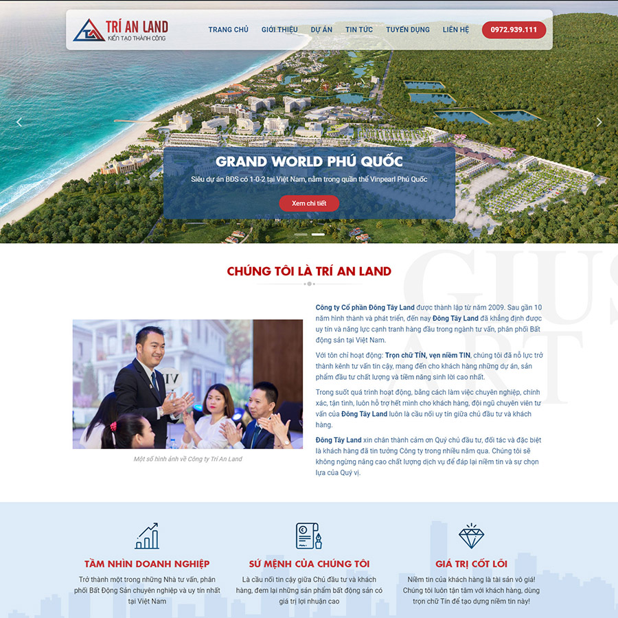Mẫu website bất động sản 35