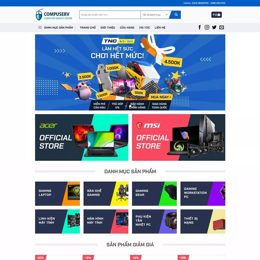 Mẫu website máy tính 05
