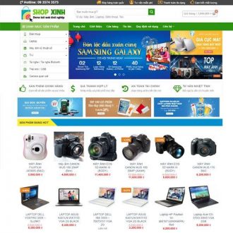 Mẫu website bán điện thoại