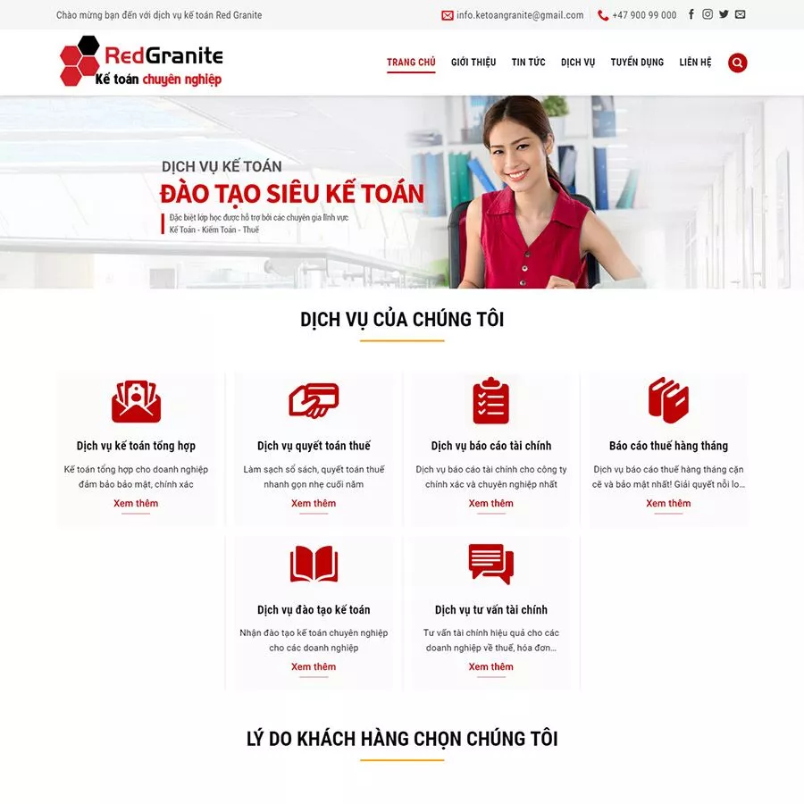 Mẫu website kế toán 02