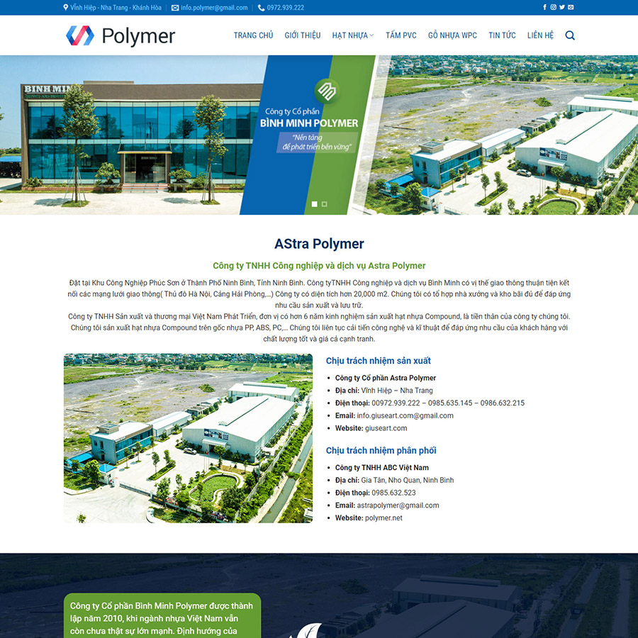 Mẫu website giới thiệu công ty 01