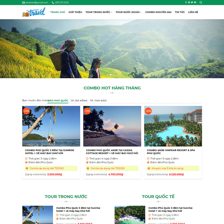 Mẫu website du lịch 11