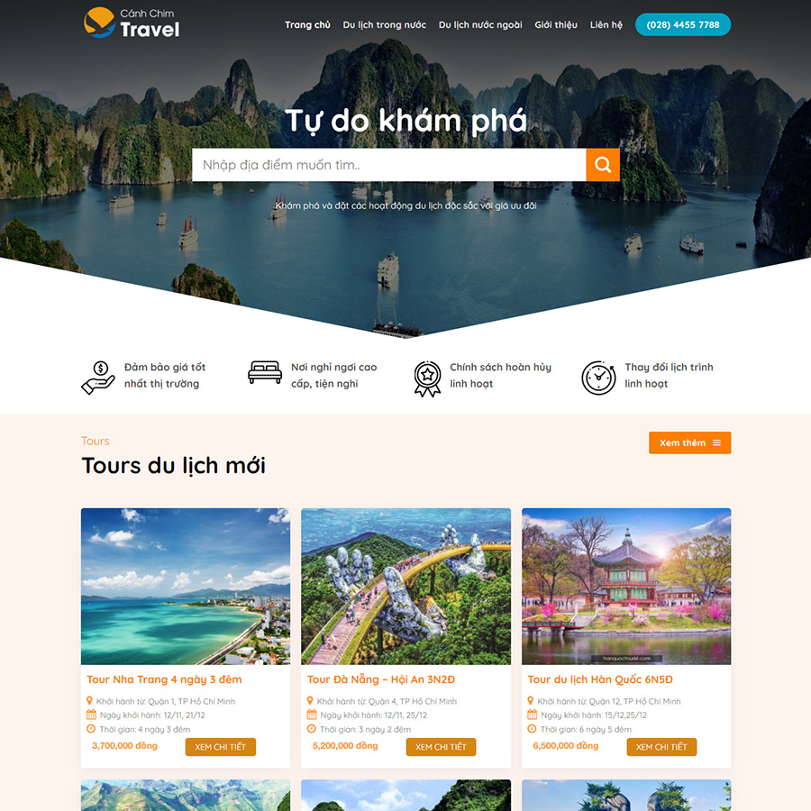 Mẫu website du lịch 12
