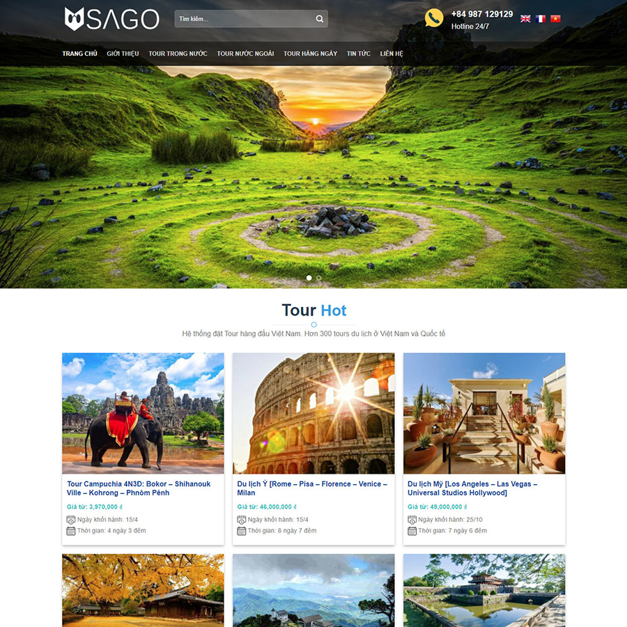 Mẫu website du lịch 05
