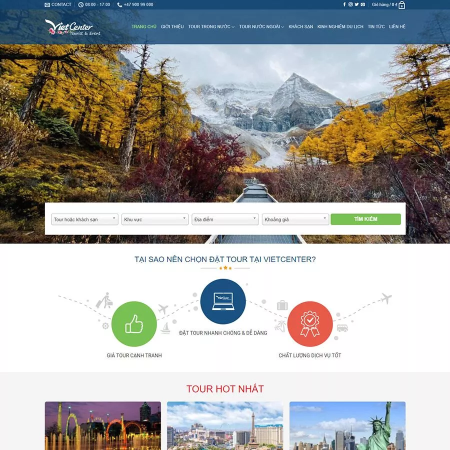 Mẫu website du lịch cao cấp 06