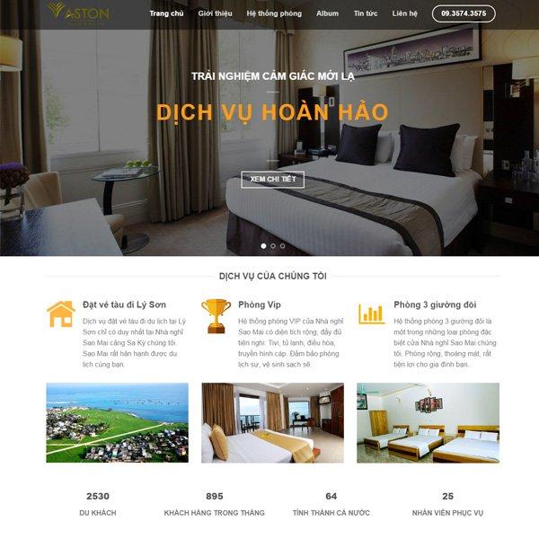 Mẫu website khách sạn