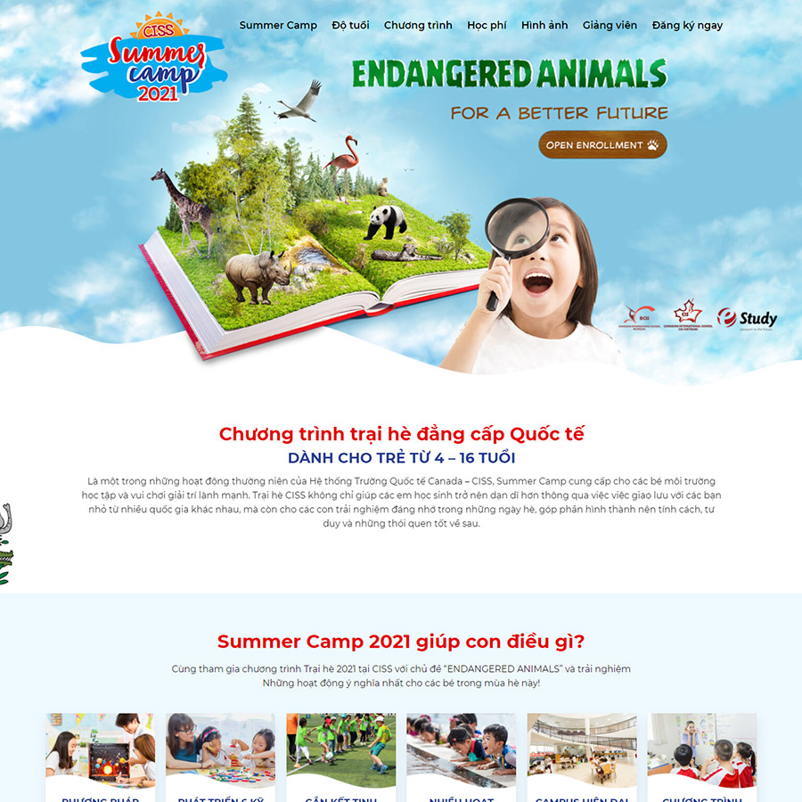 Mẫu website giáo dục 010