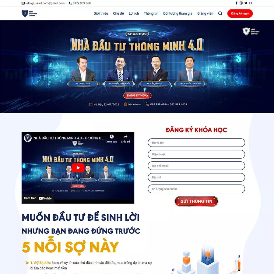 Mẫu website bán khóa học 04