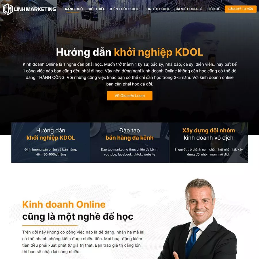 Mẫu landing page giới thiệu cá nhân