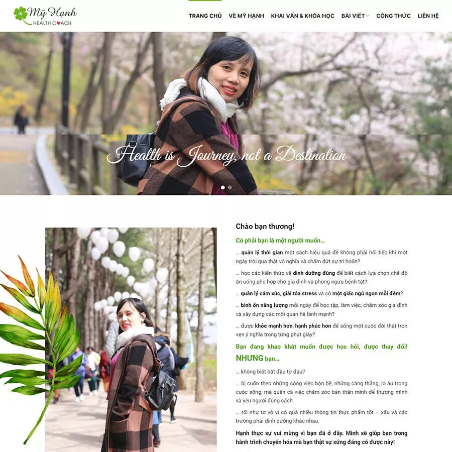 Mẫu website giới thiệu profile cá nhân