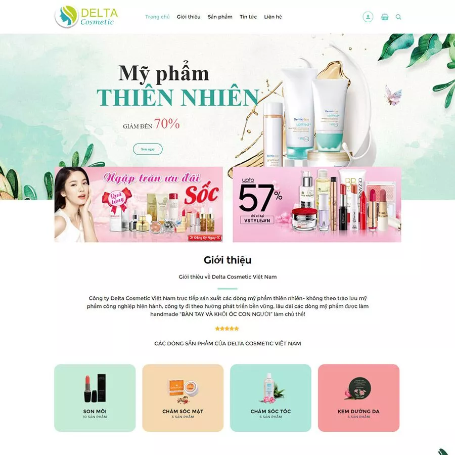 Mẫu website mỹ phẩm 10