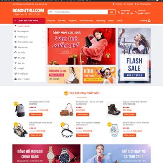 Mẫu website bán hàng đẹp