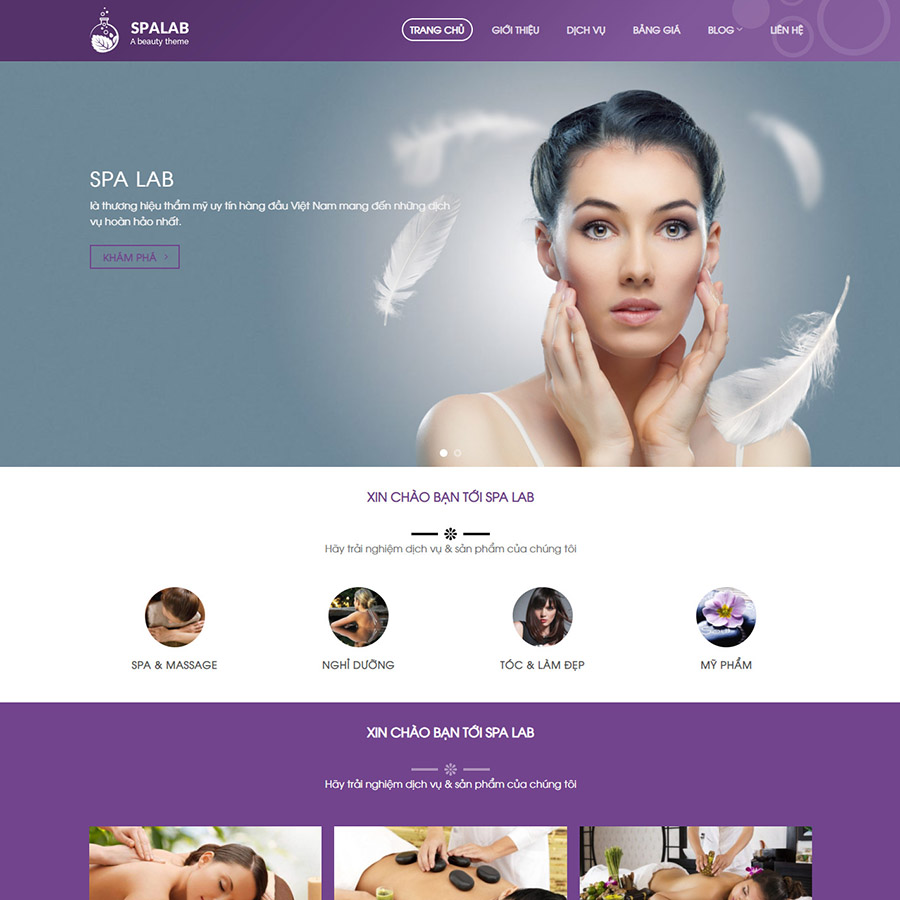 Mẫu website dịch vụ spa 04