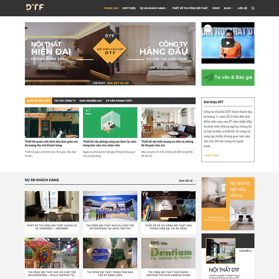 Mẫu website nội thất 13