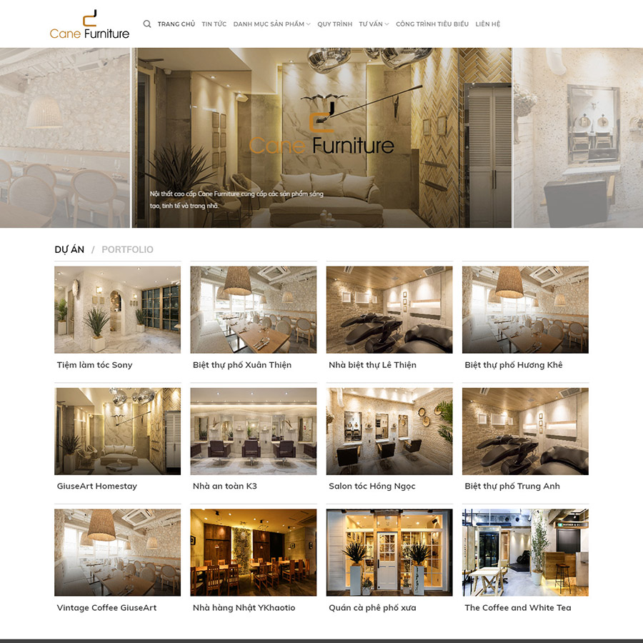 Mẫu website nội thất 03