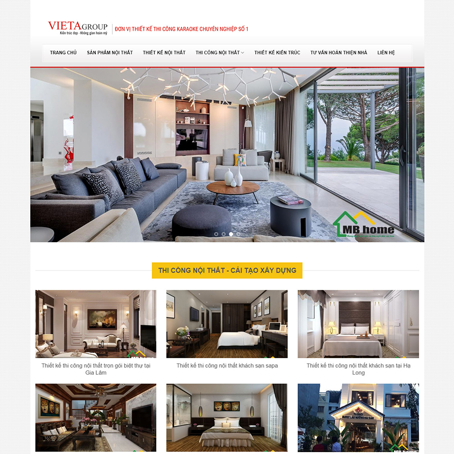 Mẫu website nội thất 04