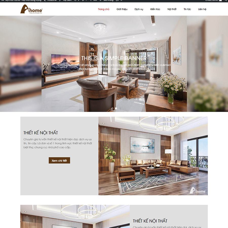 Mẫu website nội thất 09