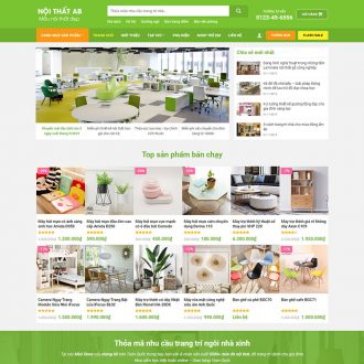 Mẫu website trang trí 01
