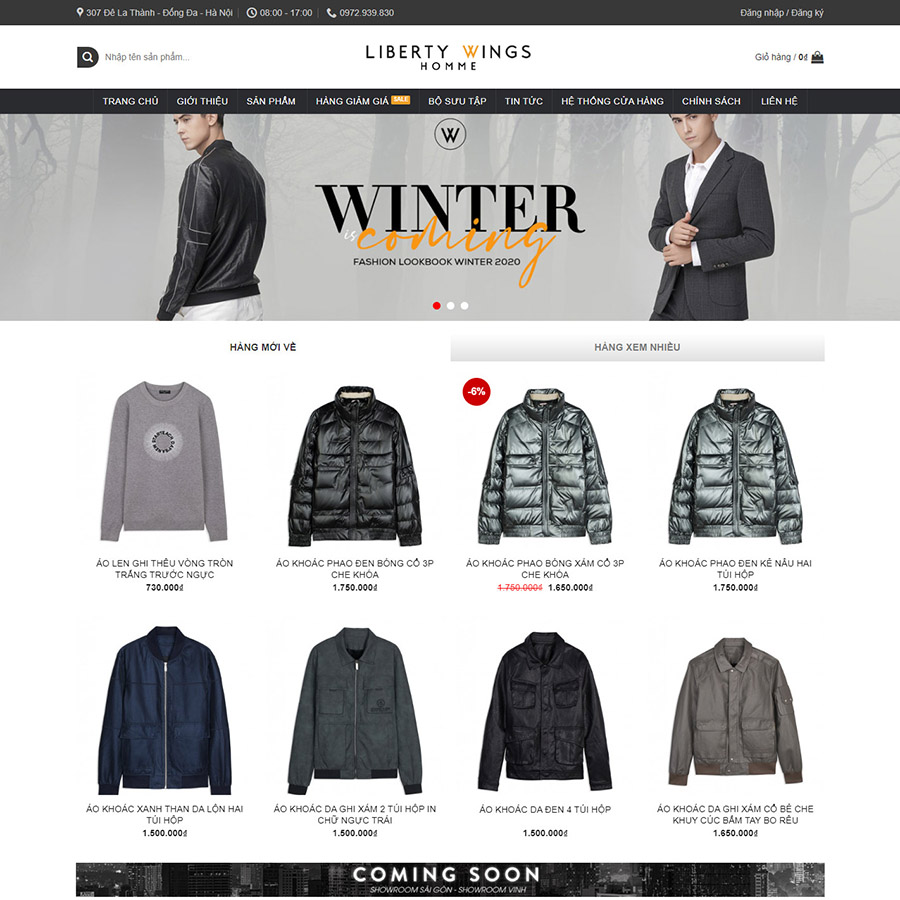Mẫu website thời trang 03