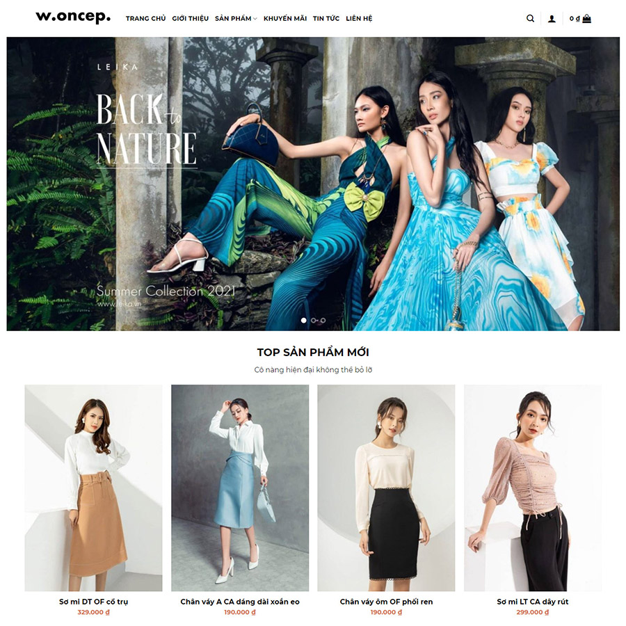 Mẫu website thời trang 06