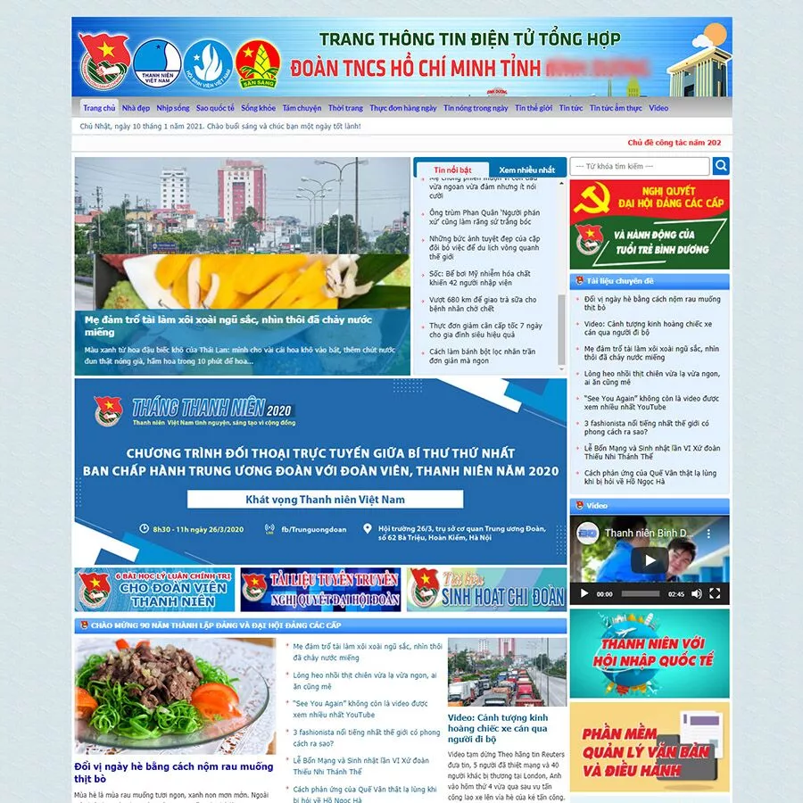 Mẫu website tin tức 12