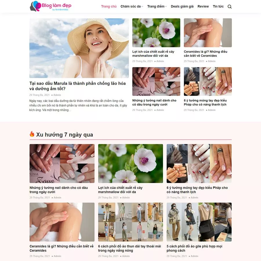 Mẫu website tin tức 15