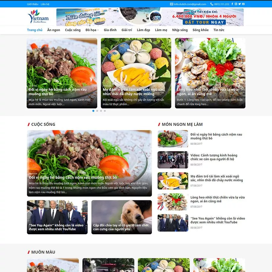 Mẫu website tin tức 17